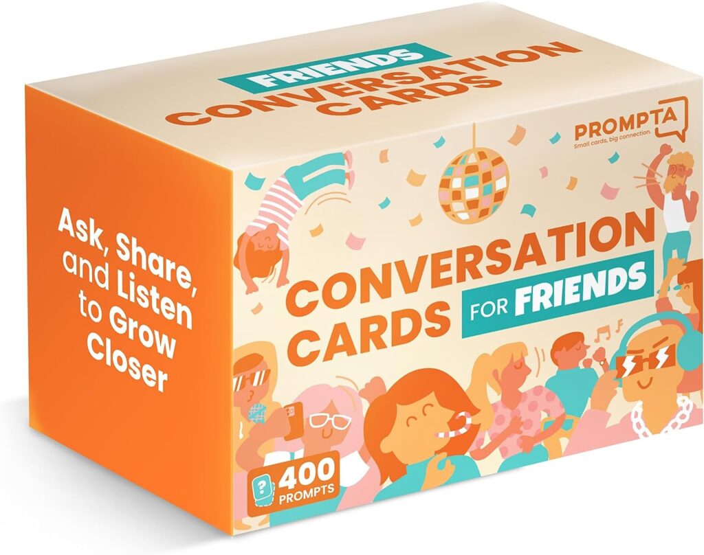 400 Icebreaker Conversation Cards for Friends – Casual, Funny Get to Know You Conversation Starters - Ice Breaker Questions for Groups, Families, Coworkers, Road Trips, Girls Night, Game Night Games